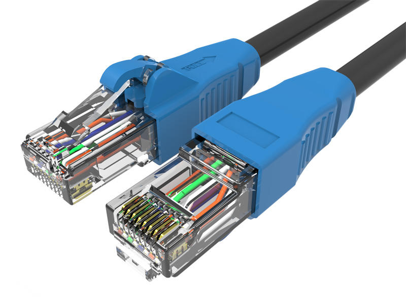 What specific network environments are unshielded U/UTP CAT.6 EASY patch cords suitable for?